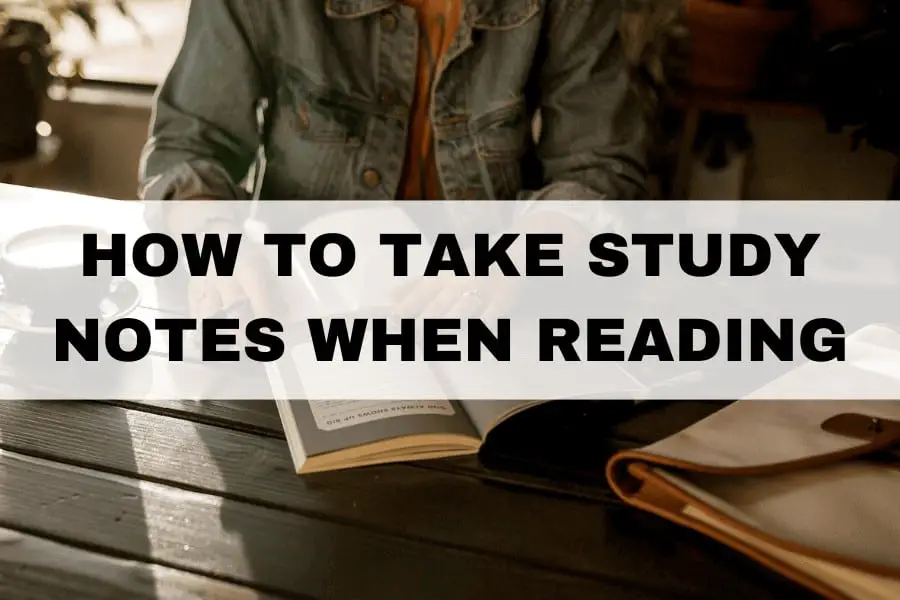 How to take study notes when reading
