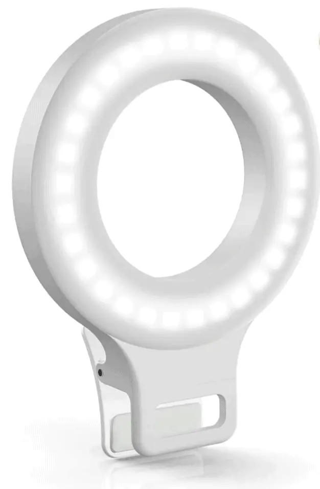 Clip on Ring Light, Kimwood Rechargeable 60 LED