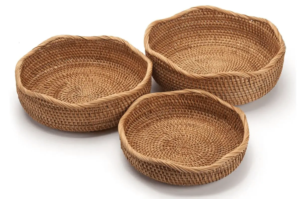 Rattan Basket Woven Fruit Bowls