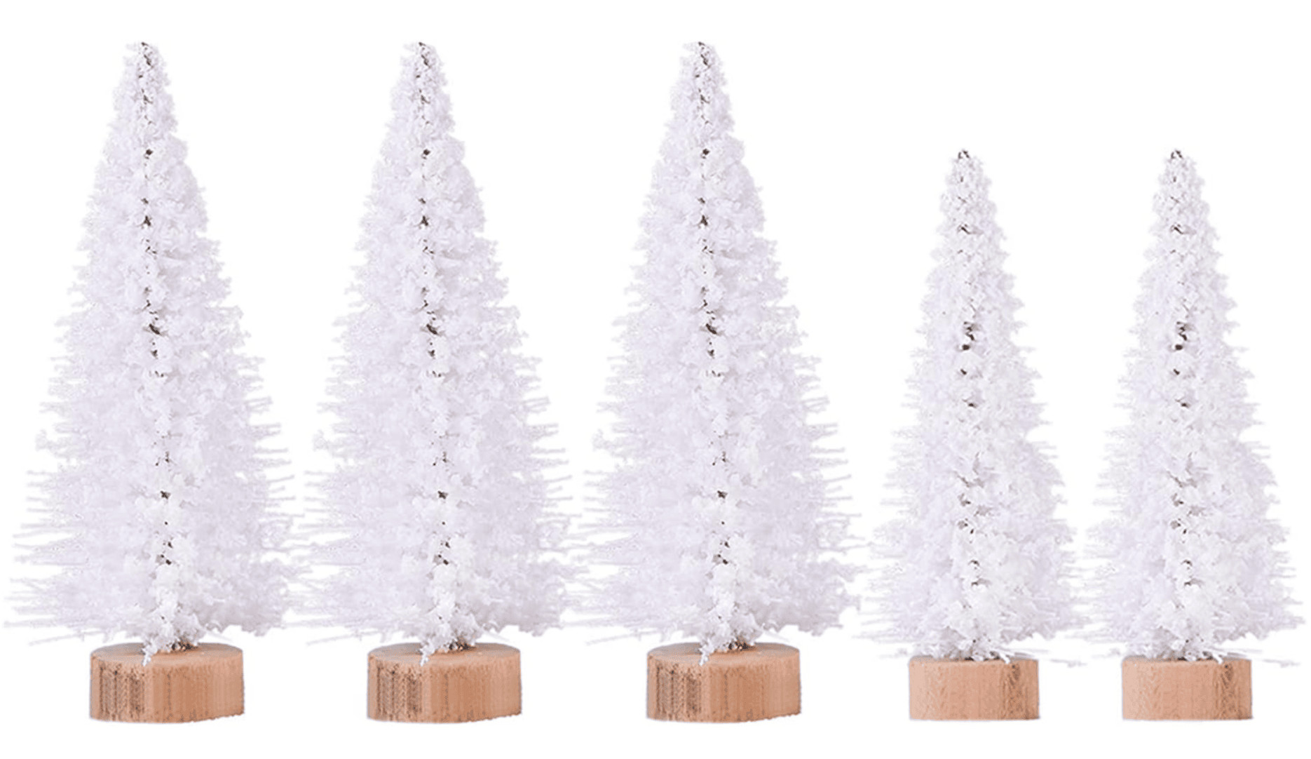 5 Piece Mini Christmas Trees