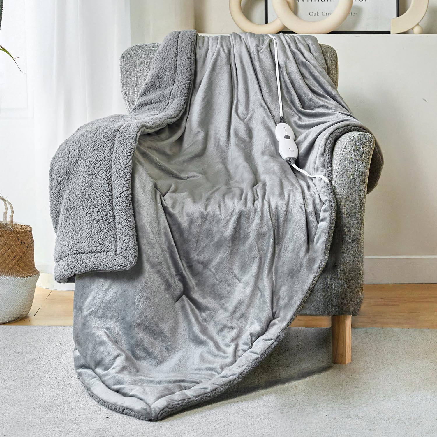 Fleece Weighted Heated Blanket
