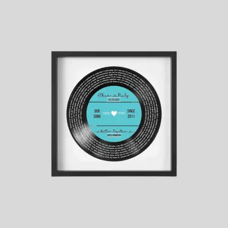 Personalized Record Print Personalized Vinyl Record Song