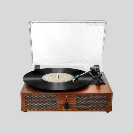 Record Player Bluetooth Turntable for Vinyl with Speakers & USB Player-Vinyl to USB