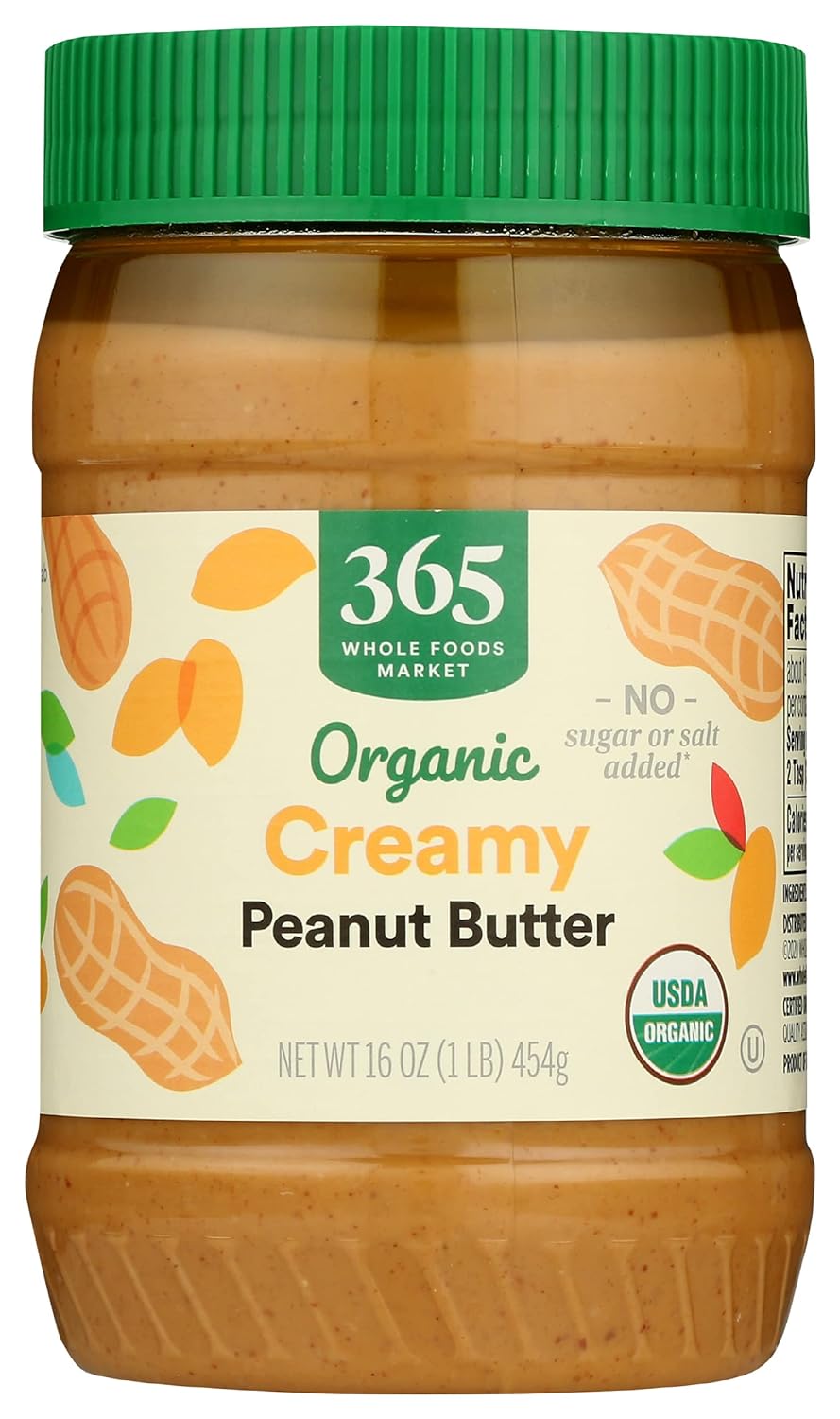 Whole Foods Market, Organic Creamy Peanut Butter
