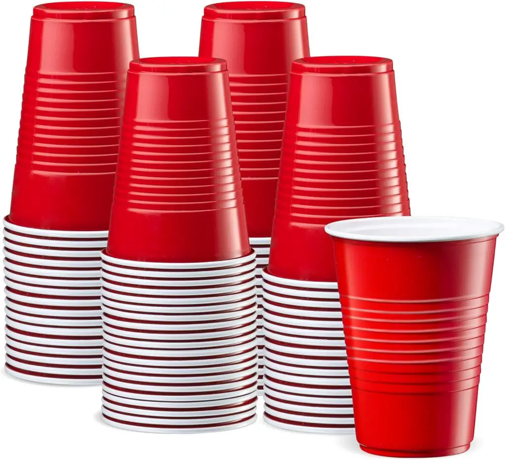 Disposable Red Party Plastic Cups