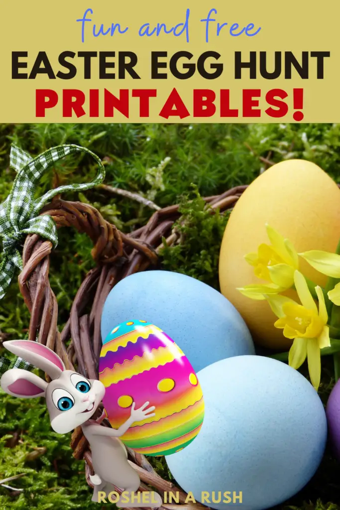 free printables easter egg hunt printables