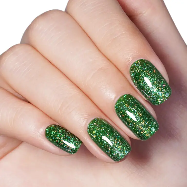 AILLSA Green Glitter Gel Nail Polish