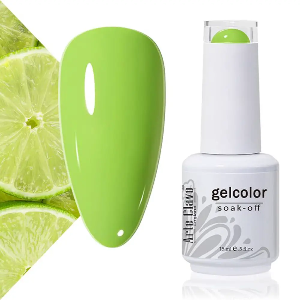 Arte Clavo 15ml Lime Green Pastel Green Color