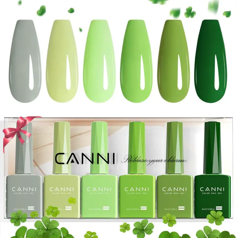 CANNI 6Pcs 9ml Emerald Green Gel Nail Polish Set