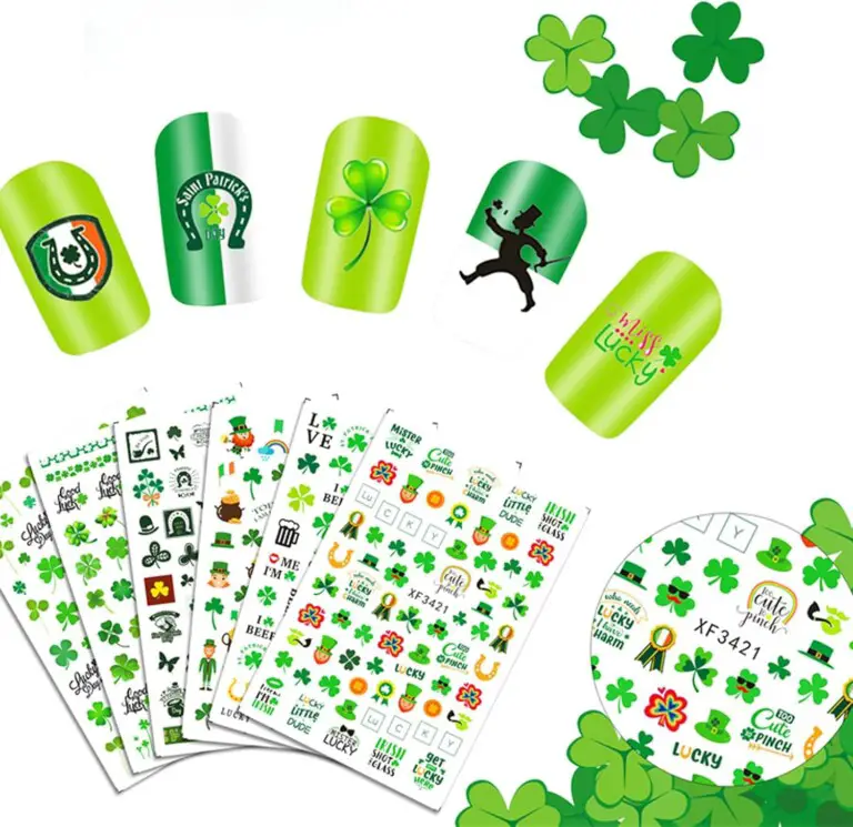 St. Patrick's Day Nail Stickers - Clover
