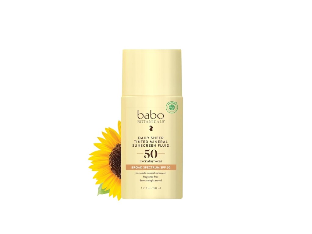 Babo Botanicals Daily Sheer Tinted Mineral Sunscreen Fluid SPF50