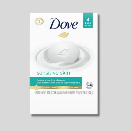 Dove Beauty Sensitive Skin Unscented Beauty Bar Soap