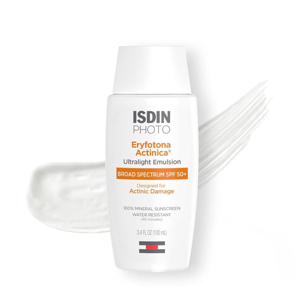 ISDIN Eryfotona Actinica Zinc Oxide and 100% Mineral Sunscreen Broad Spectrum SPF 50+
