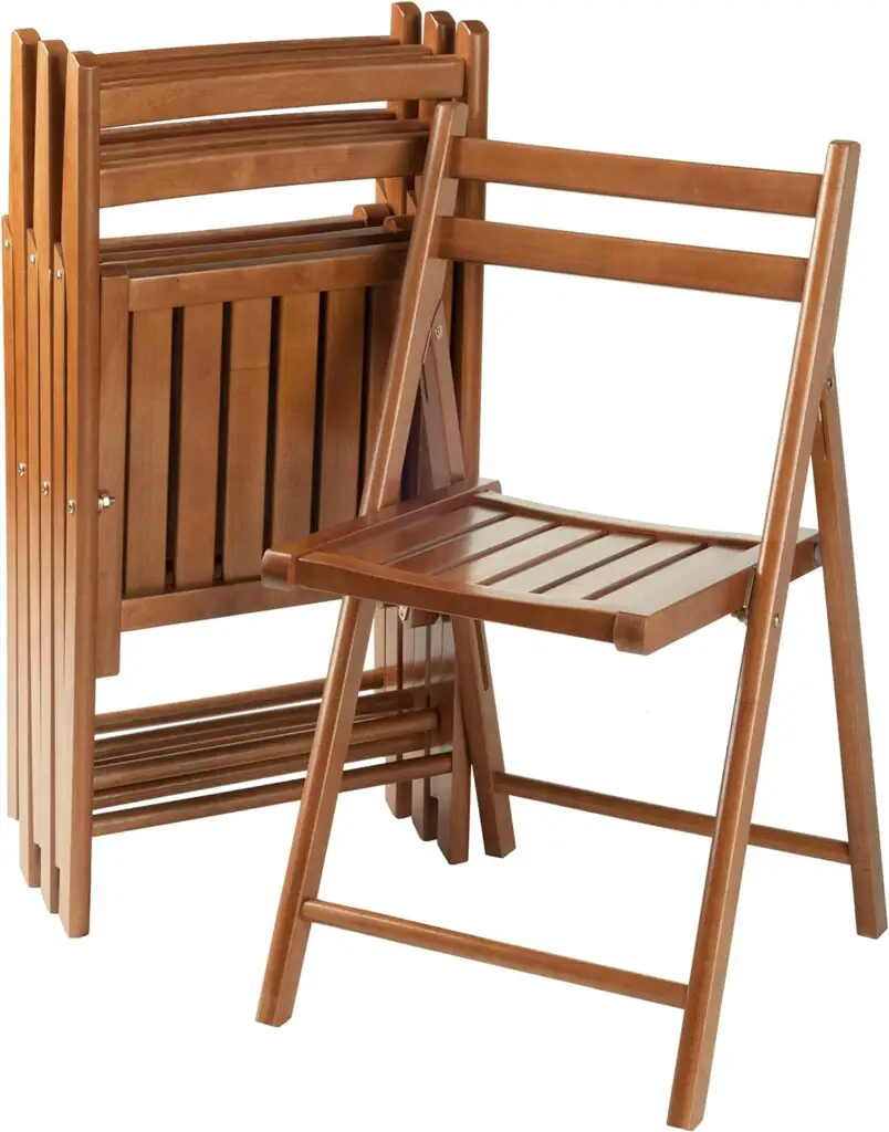 Winsome Robin 4-PC Folding Set Teak Chair