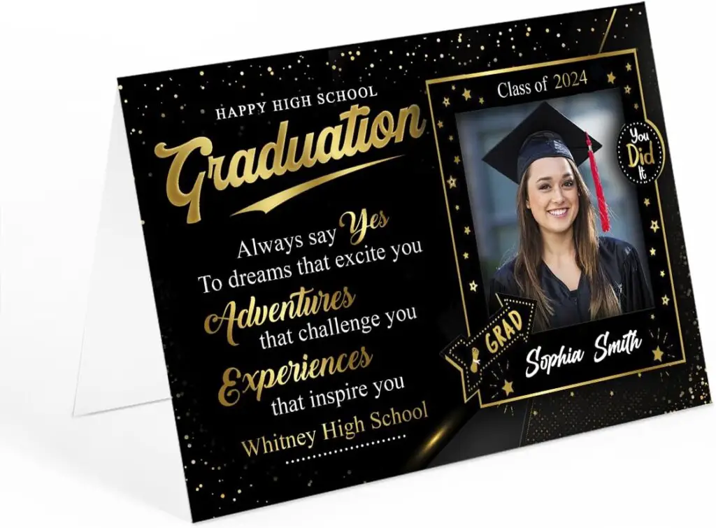 winorax Graduation Cards Personalized High School Graduation Card With Photo Picture