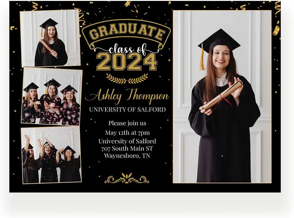 winorax Personalized Graduation Cards She Did It