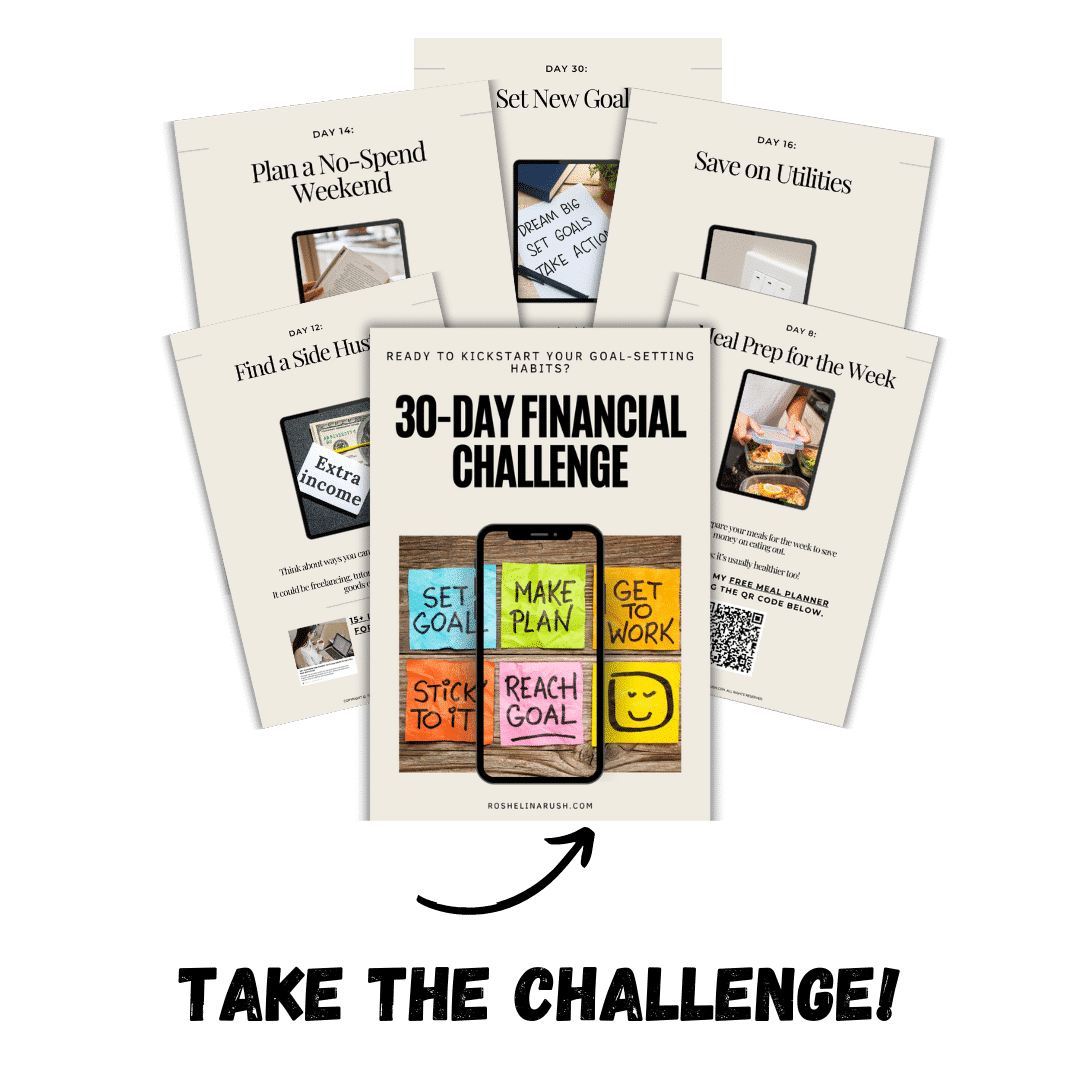 Take the 30-Day Financial Challenge screenshot