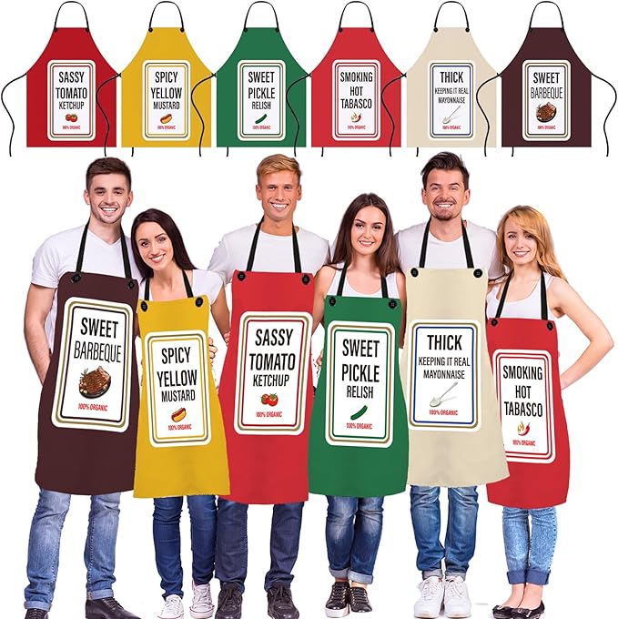 Condiment Halloween Group Costume Apron Family Halloween Costumes