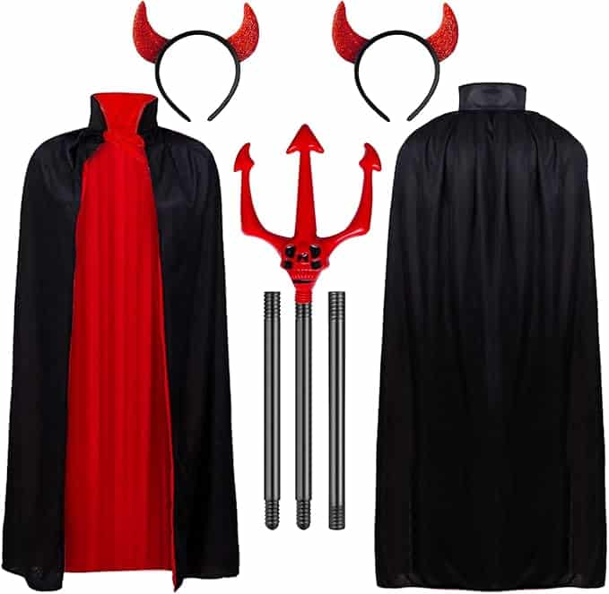 Halloween Devil Costume Set Vampire Cape