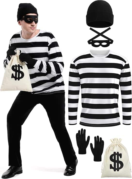 Men's Robber Costume Halloween