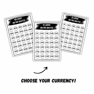 1,000 Saving Challenge Tracker Cover
